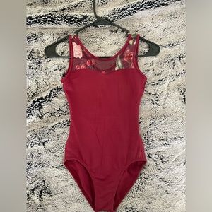 So Danca red floral Leo s/p